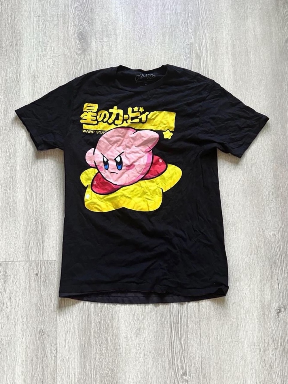 Nintendo Kirby Warp Star Graphic Tee - Black, Pink, Yellow, Red
